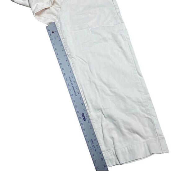 J Crew Jeans Womens 29 Cream Point Sur Side Tab Trouser Ecru Wash BY093 Wide Leg - Picture 4 of 16